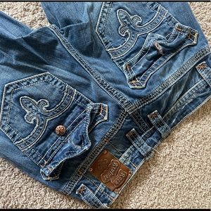 Mens Rock Revival Jeans 33/32 Mick Bootcut
